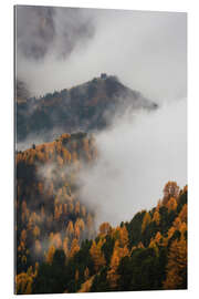 Gallery Print Wolken und Herbstfarben in den Dolomiten