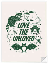 Wall sticker Love the unloved - Emanuela Carratoni