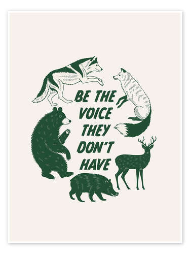 Poster Be the voice they don't have