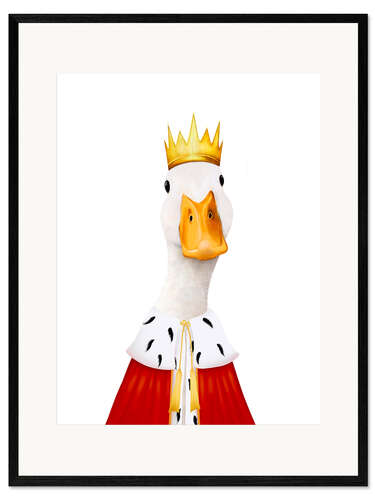 Innrammet kunsttrykk King duck