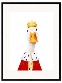 Innrammet kunsttrykk King duck
