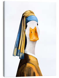 Quadro em tela Duck with a pearl earring