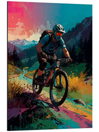 Alubild Bike-tour in die Berge