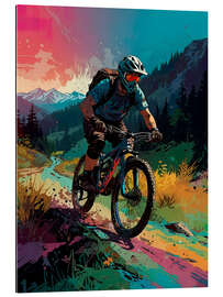 Gallery Print Bike-tour in die Berge