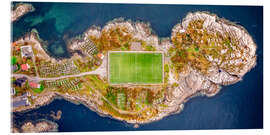 Acrylic print Henningsvaer football stadium in the Lofoten Islands - Achim Thomae