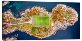Obraz na płótnie Henningsvaer football stadium in the Lofoten Islands - Achim Thomae