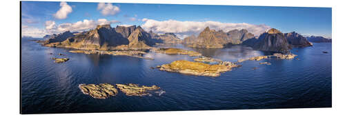 Alubild Lofotenpanorama Norwegen