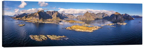 Canvastavla Lofotenpanorama Norwegen