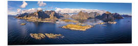 Foam board print Lofotenpanorama Norwegen