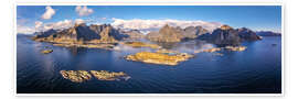 Poster Lofotenpanorama Norwegen