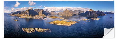 Sticker mural Lofotenpanorama Norwegen