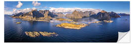 Sticker mural Lofotenpanorama Norwegen