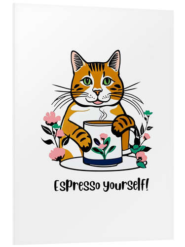 Quadro em PVC Espresso yourself!