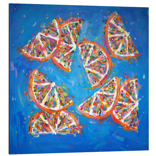 Aluminium print Orange Slices