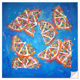 Wall sticker Orange Slices - Dawn Underwood