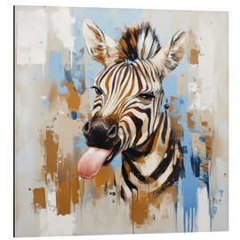 Obraz na aluminium Funny zebra - DejaReve