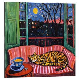 Galleriprint Relaxing on the sofa by moonlight