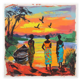 Poster African Sunset