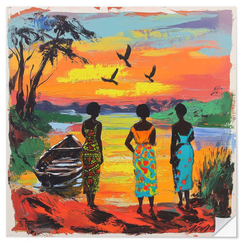 Wall sticker African Sunset