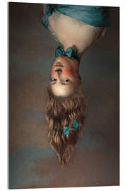Tableau en verre acrylique Upside Down Girl - Jonas Loose