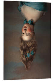 Stampa su alluminio Upside Down Girl - Jonas Loose