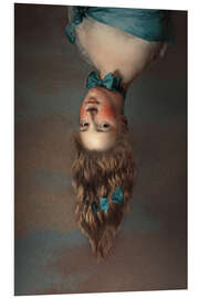 Foam board print Upside Down Girl - Jonas Loose