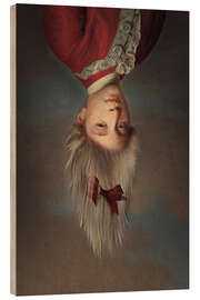 Tableau en bois Upside Down Boy