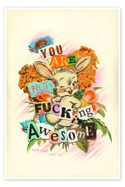 Wall print You Are Awesome - Jonas Loose