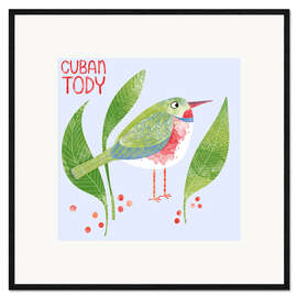 Framed art print Cuban Tody - Nic Squirrell