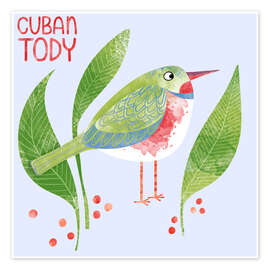 Wall print Cuban Tody - Nic Squirrell