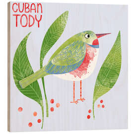 Holzbild Cuban Tody - Nic Squirrell