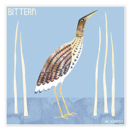 Wall print Bittern - Nic Squirrell