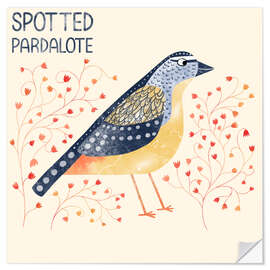 Wandsticker Spotted Pardalote