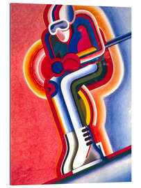 Cuadro de plexi-alu Vintage skier