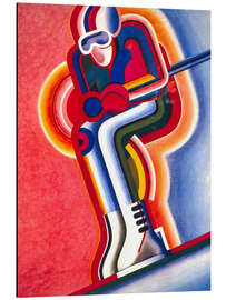 Magnettafel Vintage-Skifahrer