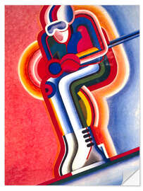 Autocolante decorativo Vintage skier