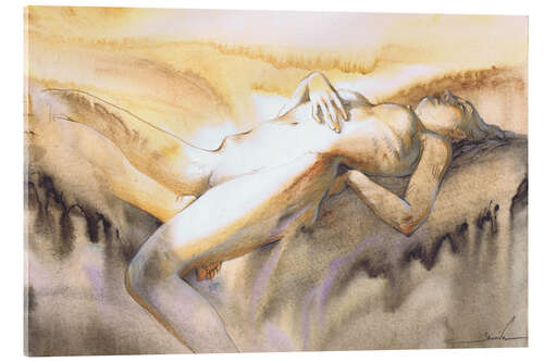 Tableau en verre acrylique Melody of Feminine Lines