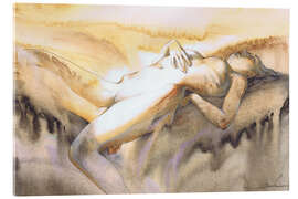 Tableau en verre acrylique Melody of Feminine Lines - Samira Yanushkova