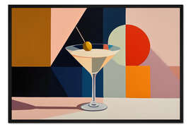 Gerahmter Kunstdruck Glamour zur Cocktailstunde