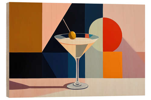Wood print Cocktail Hour Glamour