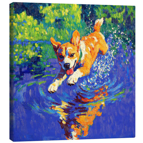 Lienzo Running dog