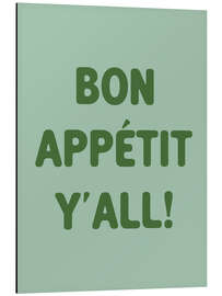 Cuadro de aluminio Bon Appétit, Y'all! - apricot and birch