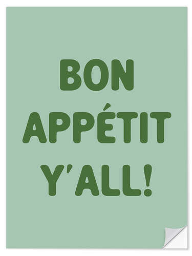 Sticker mural Bon Appétit, Y'all!