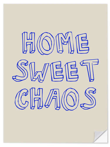 Wandsticker Home Sweet Chaos