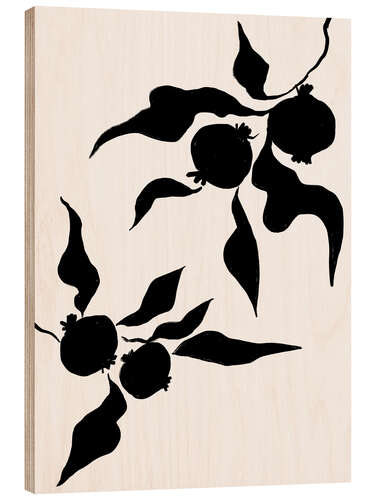 Tableau en bois Black And White No 25