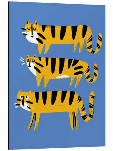 Obraz na aluminium Funky Tigers