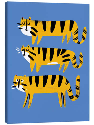 Canvas print Funky Tigers
