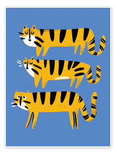 Poster Funky Tigers