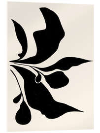 Quadro em acrílico Black Leafs No 2