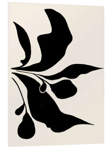 PVC-tavla Black Leafs No 2